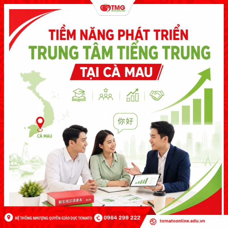 Tiềm năng phát triển trung tâm tiếng Trung tại Cà Mau