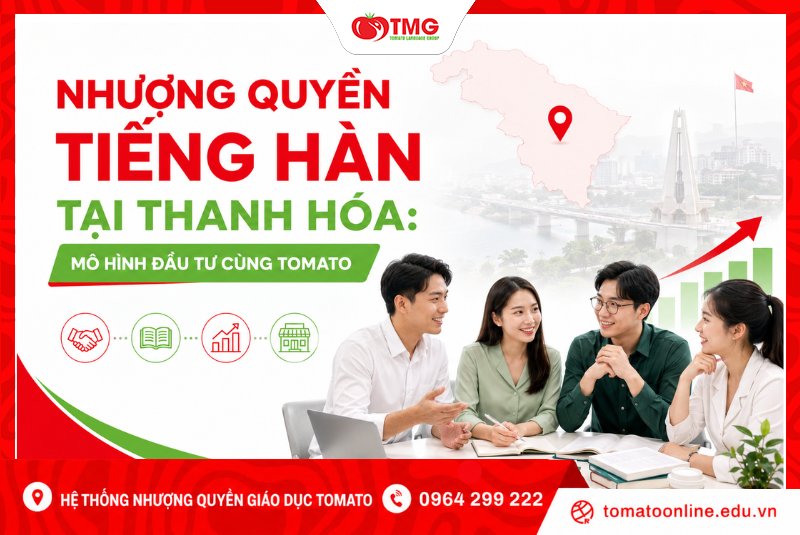 Nhượng Quyền Tiếng Hàn Tại Thanh Hóa: Mô Hình Đầu Tư Cùng Tomato