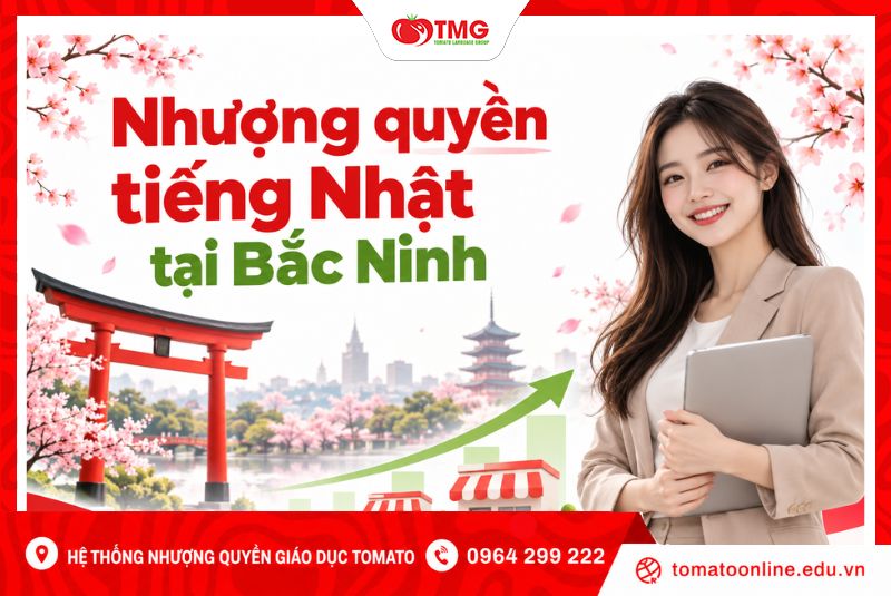 Nhượng quyền tiếng Nhật tại Bắc Ninh, cơ hội mở trung tâm cùng Tomato