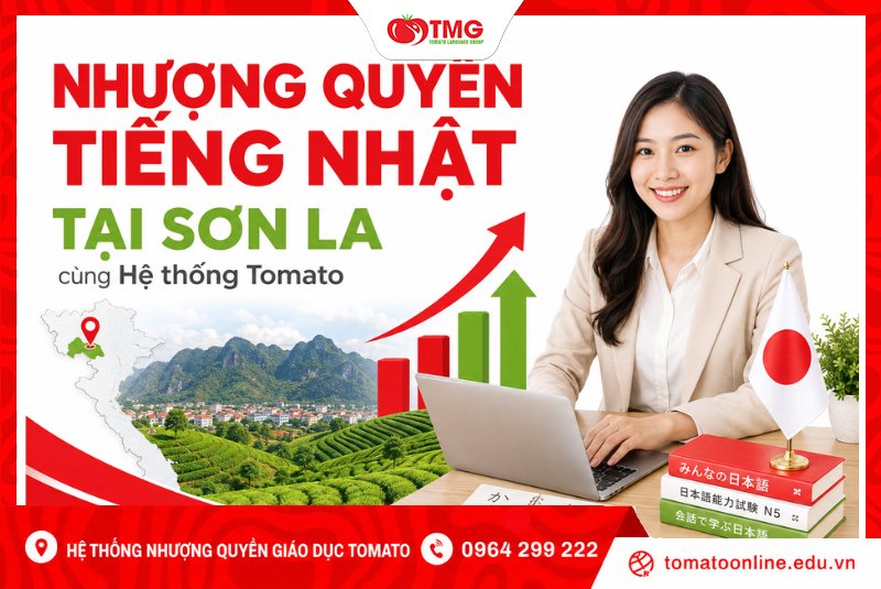 Nhượng quyền tiếng Nhật tại Sơn La cùng Hệ thống Tomato